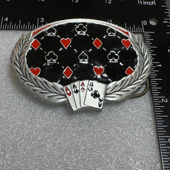 Great American Products 2008 Playing‎ Cards Poker Ace Belt Buckle - Picture 13 of 16